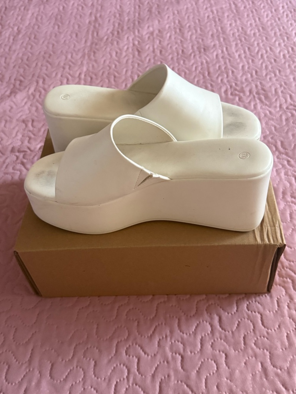 Platform Slide Sandals